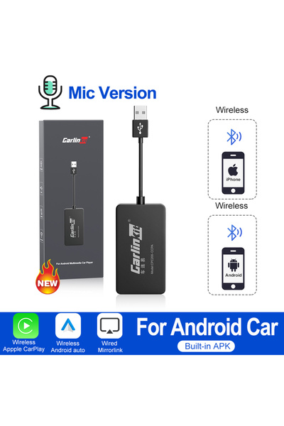 Choice3 for android radio CCPA with Mic CarlinKit Wired or Wireless CarPlay A...