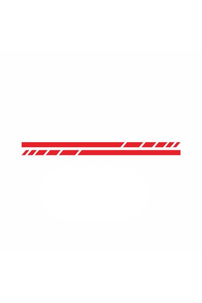 Choice4 22x0.75CM Red 2pcs Sports Strip Motorcycle Stickers Fuel Tank Helmet ...