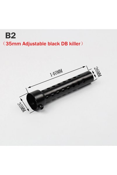 Choice5 B2 Universal Motorcycle 35mm 42mm 45mm 48mm 60mm DB Killer Exhaust Ca...
