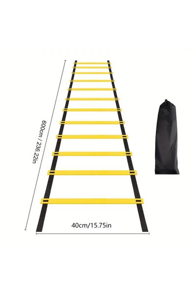 Choice 6M 12Rung Sports Agility Ladder Football Adjustable Nylon Strap Jumpin...
