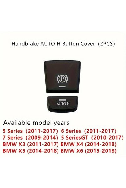 Choice Black Electronic Handbrake Parking Brake P AUTO H Button Switch Cover ...