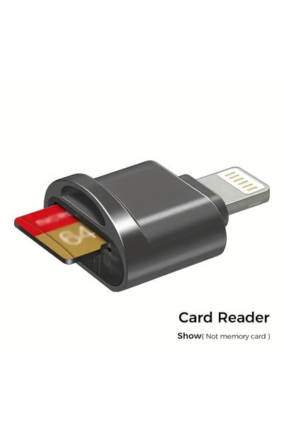 Choice black SD/TF Card Reader for iPhone/iPad, MFi Certified Lightning OTG A...