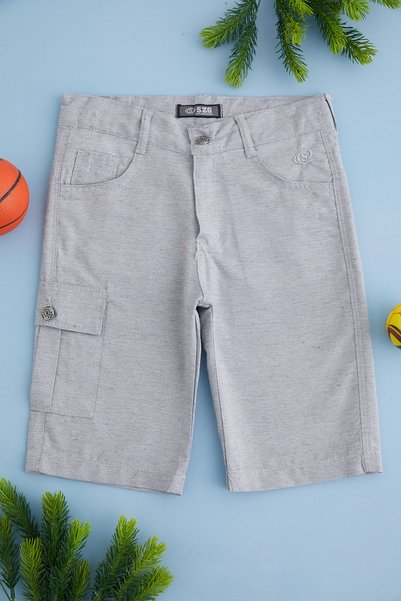 Fulla Moda Dečije kapri pantalone sa podesivim strukom i džepovima za teret
