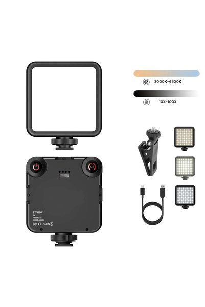 Choice1 with Clip LED Clip Video Light Portable Photography On-Camera 3000K-6...