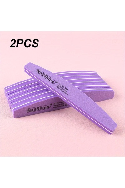 Choice Purple 2pc 2/5/10PCS Professional Double-sided Nail File Block Colorfu...