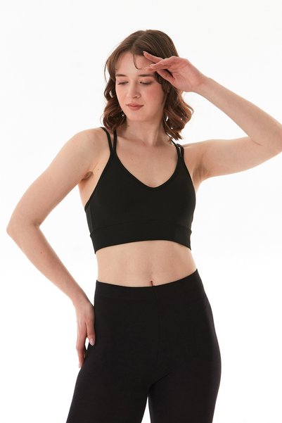 Fulla Moda Basic Thin Strap Covered Bustier