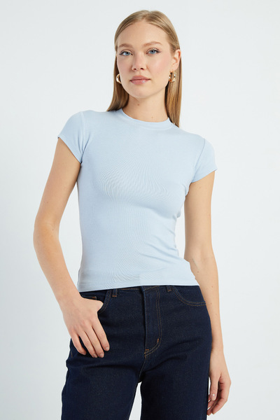 Fulla Moda Basic Crew Neck T-Shirt