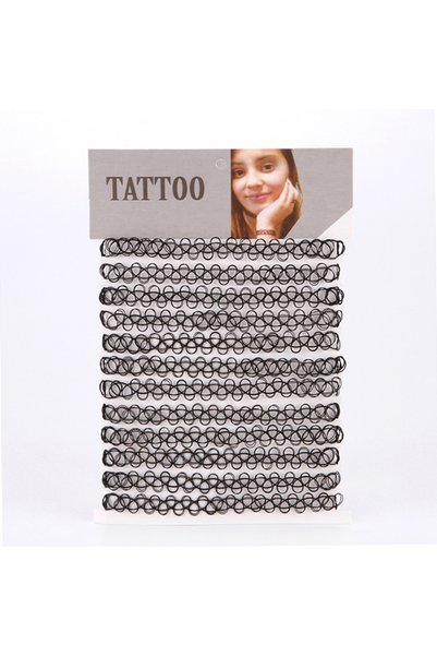 Choice JCNK3003-Black Choker Tattoo Necklace for Girls Gothic Chokers Necklac...