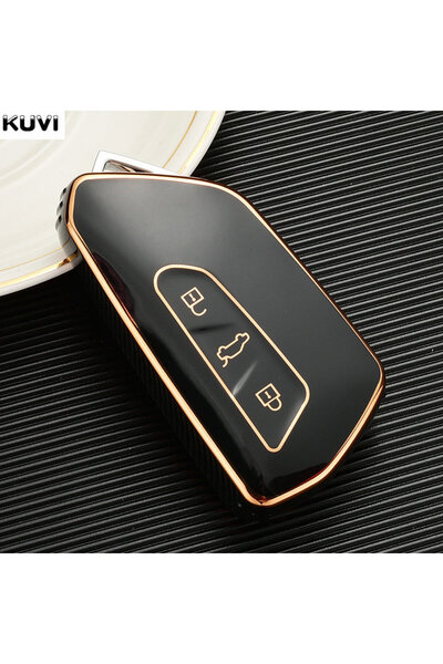 Choice Black Fashion TPU Car Remote Key Case Cover Shell Fob For VW Volkswage...
