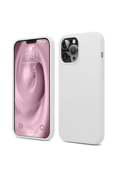 Casey Studios Husă de silicon iPhone 12 Pro Max, cu microfibră, subțire, de p...