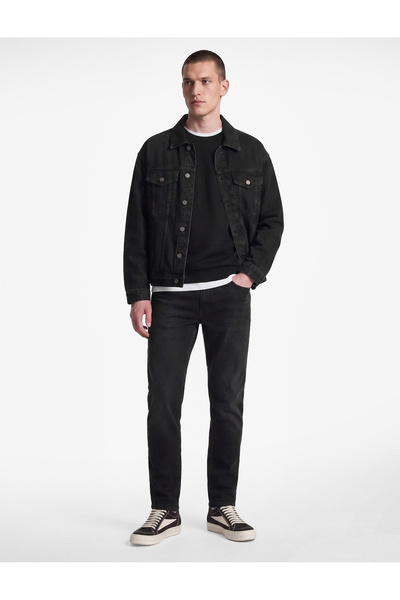 Koton Cotton Regular Waist Pocket Slim Fit Jean Trousers - Brad Jean