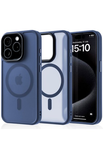 Casey Studios Husă Magsafe iPhone 15, Încărcare wireless, Margini îngroșate, ...