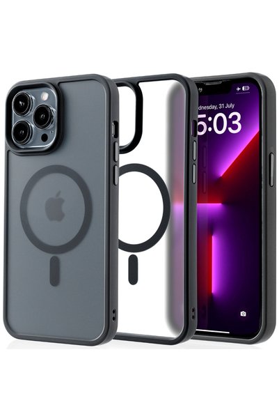 Casey Studios Husă Magsafe iPhone 13 Pro Max, Încărcare wireless, Margini înă...