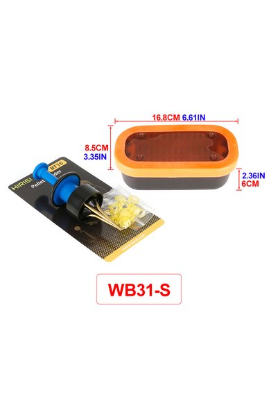 Choice3 hirisi S with Red worm clip Hirisi Carp Fishing Bait Box Feeder Fishi...