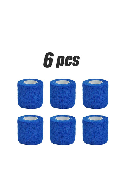 Choice19 2.5cmx4.8m blue 6 pcs 1/6Pcs 4.8m Black First Aid Self Adhesive Cohe...