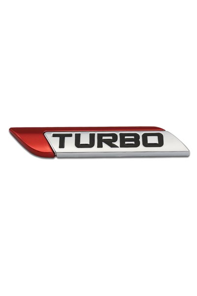Choice Red 3D Metal Turbo Letter Front Grille Emblem Badge Sticker Decals Tur...