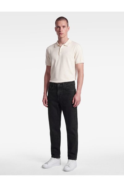 Koton Normal Waist Cotton 5-Pocket Tapered Fit Jean Trousers