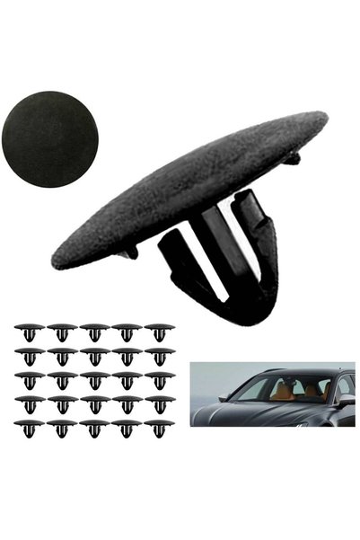 Choice 25 Pcs Car Hood Insulation Retainer Black Plastic Clips Fastener For T...
