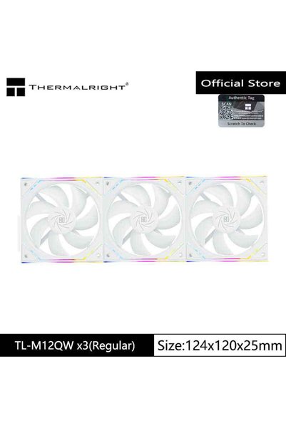 Choice3 مروحة تبريد لعلبة الكمبيوتر Thermalright TL-M12QW A-RGB أخرى طراز TL-...