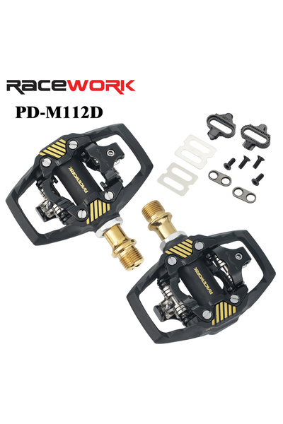 Choice دواسة M112D Gold RACEWORK M8020 دواسة ذاتية القفل للدراجات الجبلية لنظ...