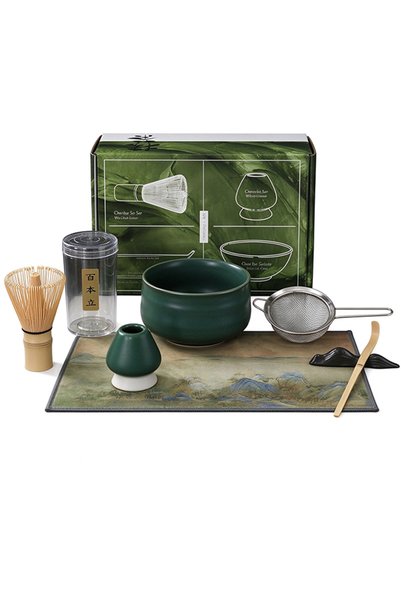 EHOME Japanese Matcha Tea Matcha Bowl Matcha Bamboo Whisk Scoop Sifter Matcha...