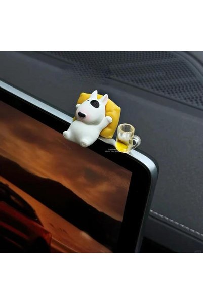 Choice one size 1Set Adorable Dashboard Figurine With Relaxed Pose Bull Terri...