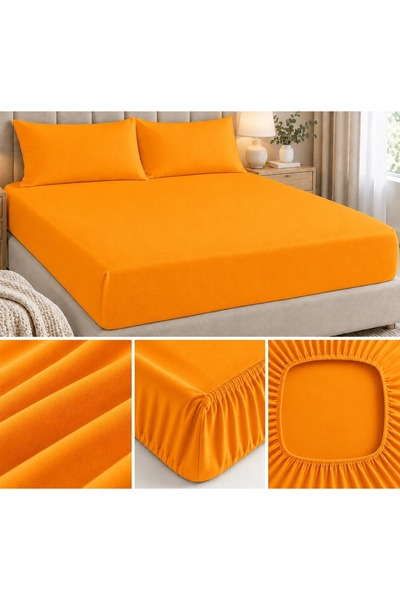 Ralex Set husă pat și față pernă tricot jerse bumbac 100%, pentru saltea de 9...