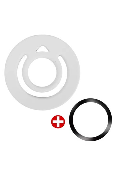 Choice White Magnetic Phone Finger Ring Holder for IPhone 16 15 14 Samsung S2...