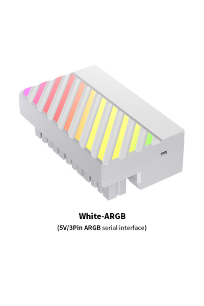 Choice 24P-6 Wh-ARGB Teucer ATX 24Pin 90° Degree Connector Plug Adapter for D...