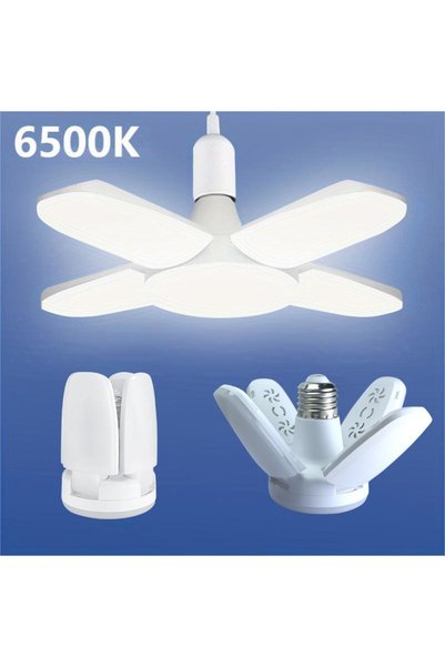Choice مصباح LED أبيض بارد قابل للطي على شكل مروحة، قاعدة E27، 220 فولت/110 ف...
