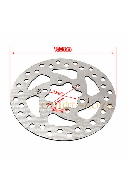 Choice 120mm 34mm 44mm NEW Electric Scooter Cycling Disc Brake Rotor 120mm 3 ...