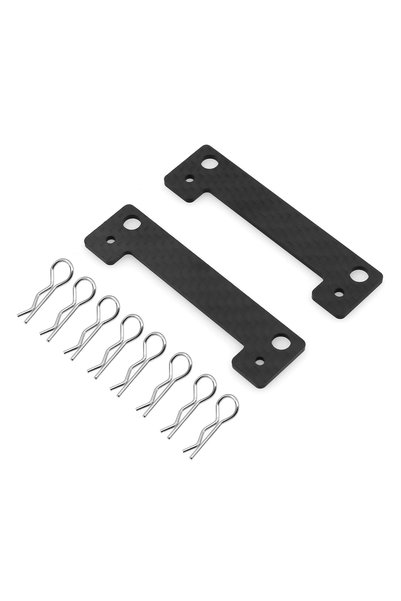 Choice 1 set Carbon Fiber Front Rear Body Mount Crossmember Invisible Body Mo...