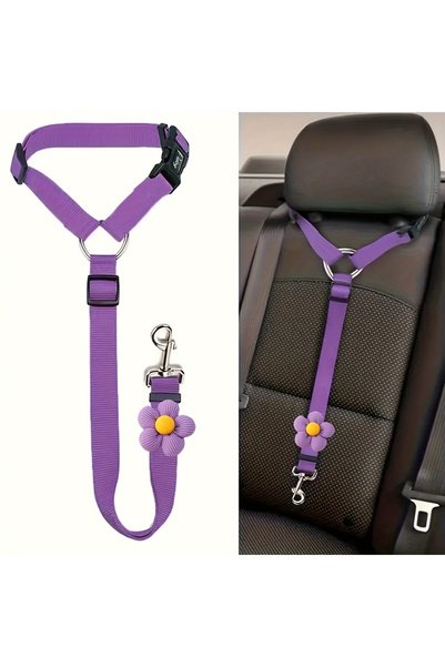 Choice purple 1pc Dog Seat Belt for Vehicle Secure, Pet Car Tether Safety Lea...