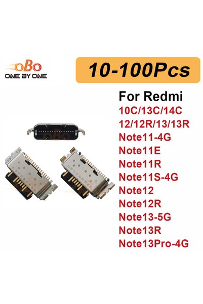Choice 50Pcs 10-100Pcs Charging Port Dock Plug For Redmi 10C 13C 14C Note 11 ...