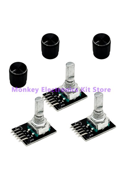 Choice7 3 PCS 1 to 8 PCS KY-040 360 Degrees Rotary Encoder Module with Knob C...