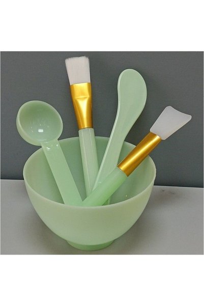 Choice1 green Face Mask Mixing Bowl Set, 5pcs DIY Facemask Mixing Tool Kit, F...