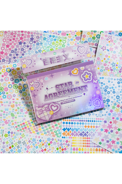 choice2 B Frosted Cartoon Handbook Stickers Book DIY Planner Decorative Water...