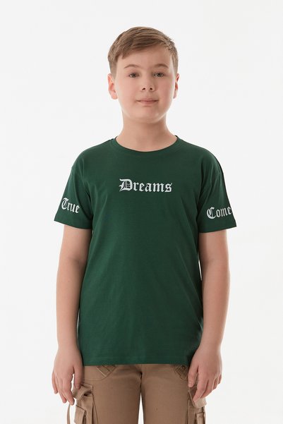Fulla Moda Μπλουζάκι για αγόρι με στάμπα 100% Cotton Dreams