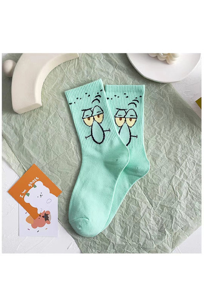 Choice One Size 5 Cartoon SpongeBobs Women's Socks High Quality Fashion Men's...