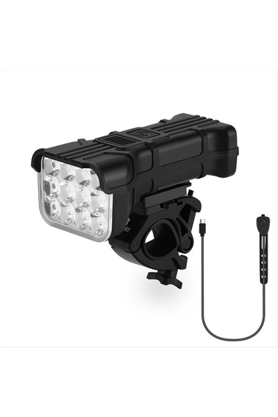Choice Headlights and Horns Bicycle Front Rear Light 1800mAh LED Bike Light 6...