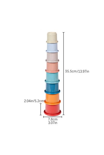 Choice 8Pcs Type B 8Pcs Stacking Cups Toys for Rabbits Chinchillas Guinea Pig...