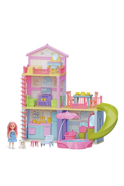 DEDE Lola'nın Tatil Evi Kaydıraklı - Aksesuarlı Oyuncak Ev Seti 3+ // Lola's ...