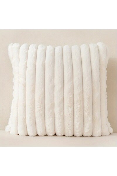 Choice 45X45cm White 1pc Stripe Corduroy Pillow Case Creative Home Fabric Pil...