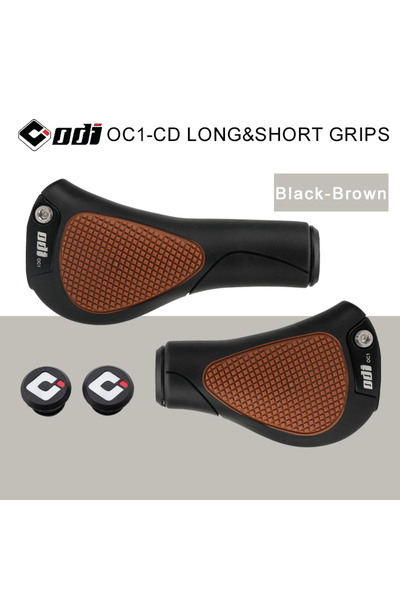 Choice Black-Brown ODI Bicycle Handlebar Ergonomic Grips Anti-Skid Long/Short...