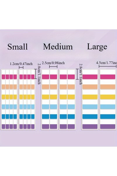 Choice color-Medium 120pcs multifunctional, writable plastic index tags - reu...