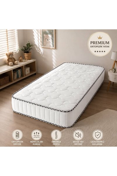 Yumurcak Yatak Yumurcak Ortopedik Sünger Bebek Yatak Tek Kişilik 60x120-70x13...