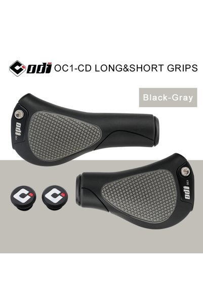 Choice Black-Gray ODI Bicycle Handlebar Ergonomic Grips Anti-Skid Long/Short ...