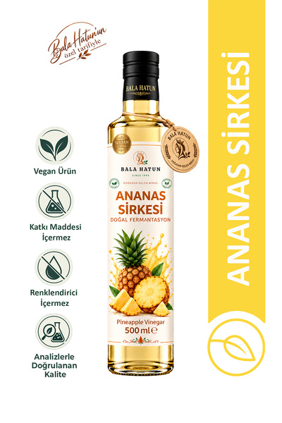 bala hatun doğadan gelen şifa her yudumda doğallık Ananas Sirkesi 500ml - Doğ...