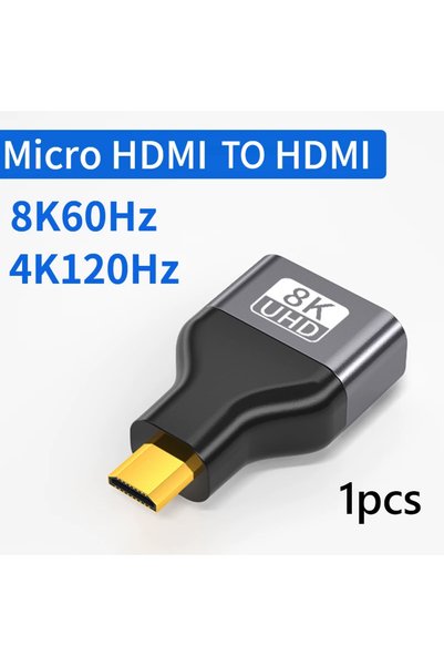 choice2 محول HDMI صغير جداً 1 قطعة، يدعم 8K@60Hz، من ذكر HDMI إلى أنثى HDMI 2.1