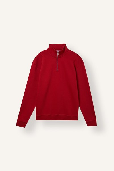 DeFacto Regular Fit Dik Yaka Yarım Fermuarlı Basic Sweatshirt X7405AZ25AU